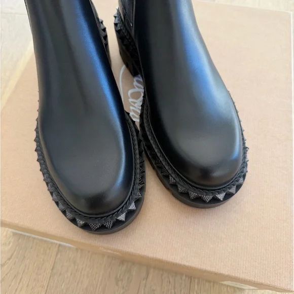 Christian Louboutin St Emilia Pyraclou studded leather Chelsea boots - Picture 3 of 15